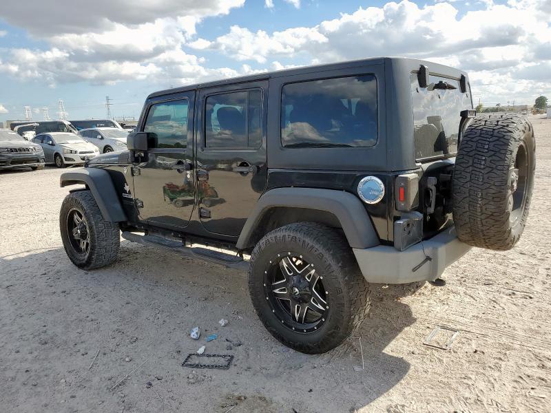 1C4BJWDG0FL689187 - 2015 JEEP WRANGLER U SPORT BLACK photo 2