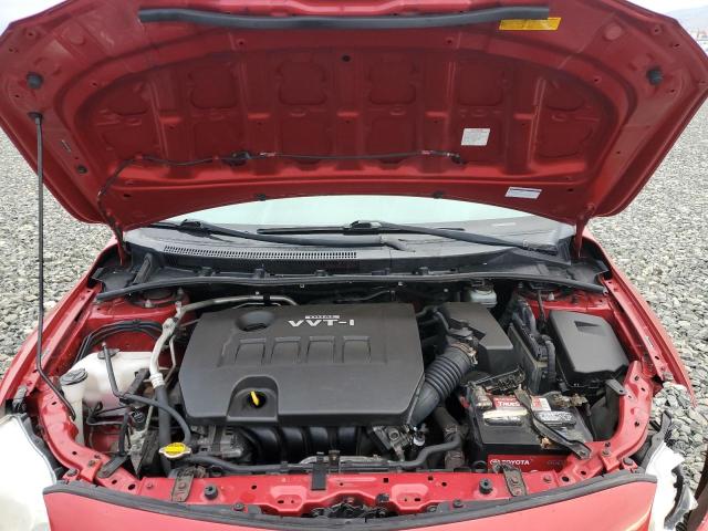 JTDBL40E299040897 - 2009 TOYOTA COROLLA BASE RED photo 11