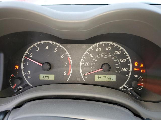 JTDBL40E299040897 - 2009 TOYOTA COROLLA BASE RED photo 9