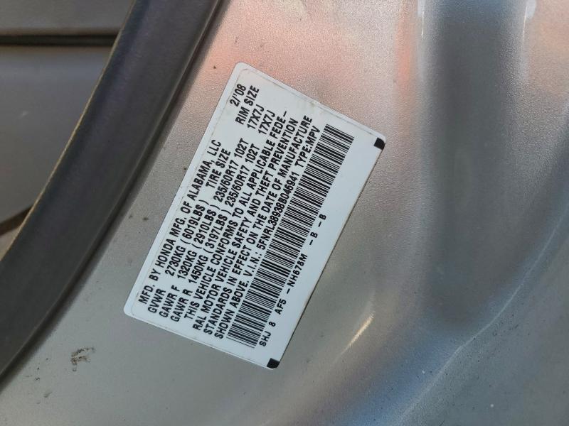 5FNRL38938B046941 - 2008 HONDA ODYSSEY TOURING SILVER photo 13