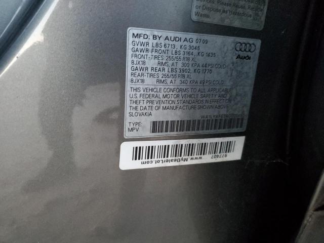 WA1LYAFE3AD000450 - 2010 AUDI Q7 PREMIUM PLUS GRAY photo 13