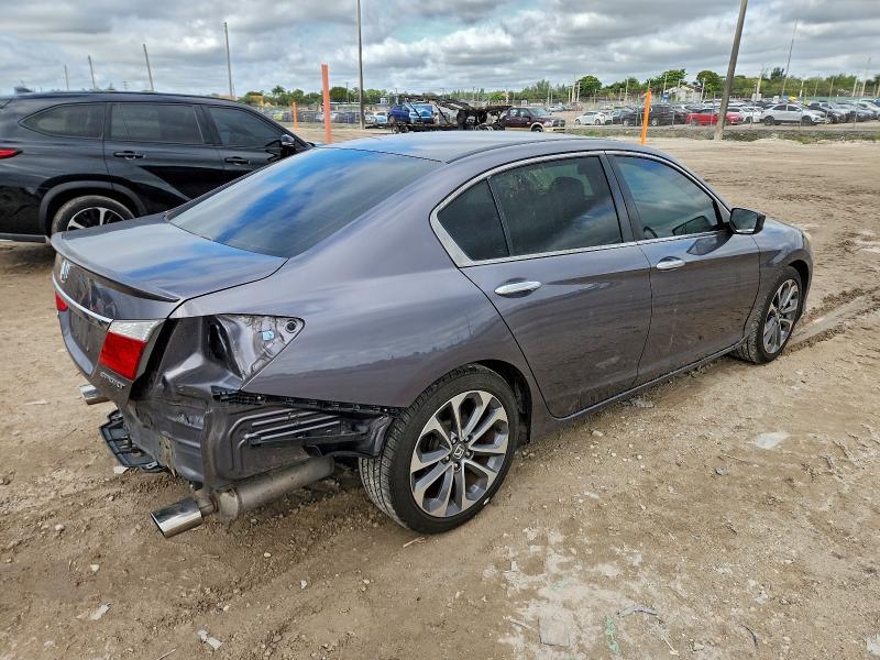 1HGCR2F50FA148008 - 2015 HONDA ACCORD SPORT 灰色 照片 3