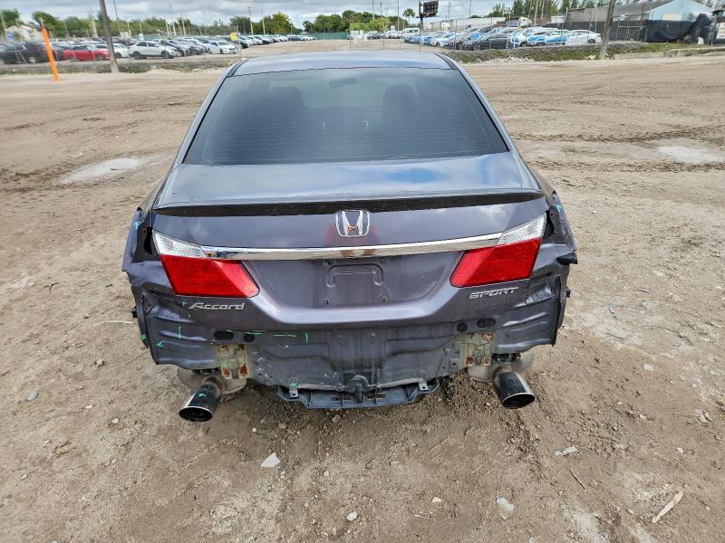 1HGCR2F50FA148008 - 2015 HONDA ACCORD SPORT 灰色 照片 6