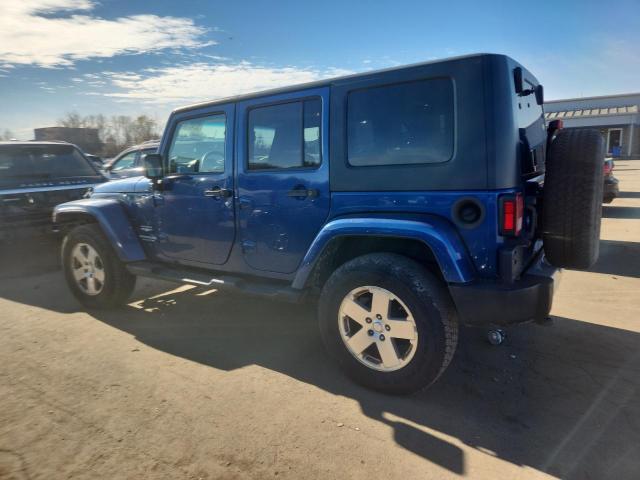 1J4GA59149L744002 - 2009 JEEP WRANGLER U SAHARA Көк фото 2