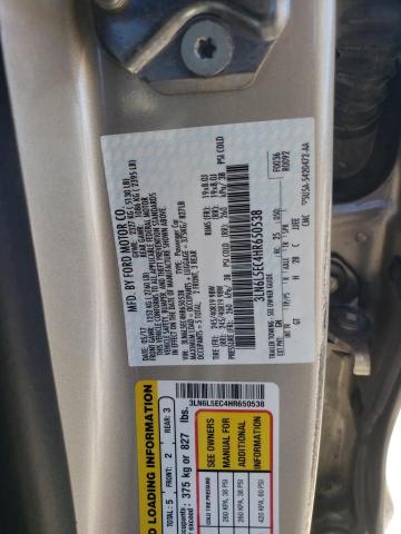 3LN6L5EC4HR650538 - 2017 LINCOLN MKZ RESERVE ოქროსფერი ფოტო 12