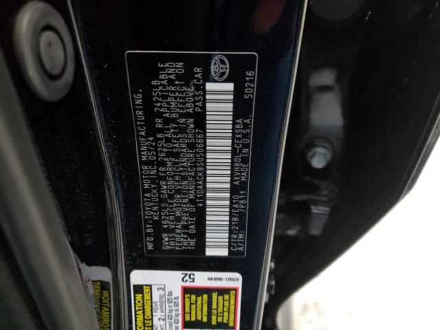 4T1DAACK8SU506667 - 2025 TOYOTA CAMRY XSE შავი ფოტო 12