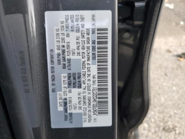 JM3KFBDL9H0220781 - 2017 MAZDA CX-5 GRAND TOURING GRAY photo 14