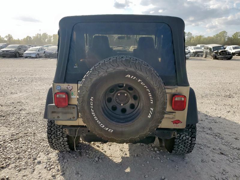 1J4FA39S74P702157 - 2004 JEEP WRANGLER X BEIGE photo 6