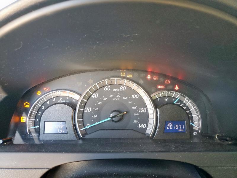 4T1BF1FK2CU606205 - 2012 TOYOTA CAMRY BASE BLACK photo 9