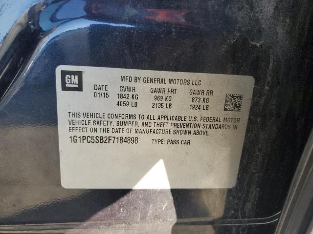 1G1PC5SB2F7184898 - 2015 CHEVROLET CRUZE LT Blau Foto 12