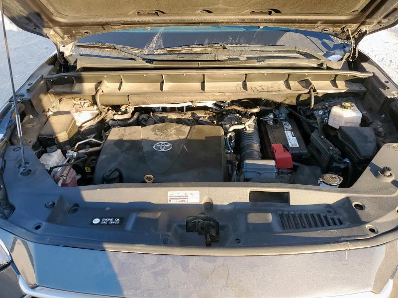 5TDGZRAH9NS106805 - 2022 TOYOTA HIGHLANDER XLE GRAY photo 12