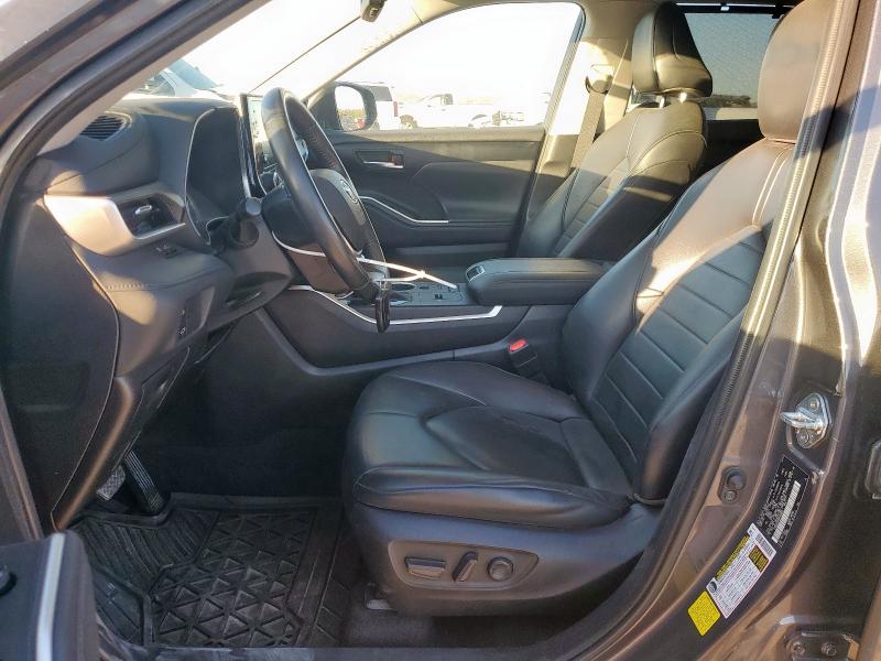 5TDGZRAH9NS106805 - 2022 TOYOTA HIGHLANDER XLE GRAY photo 7