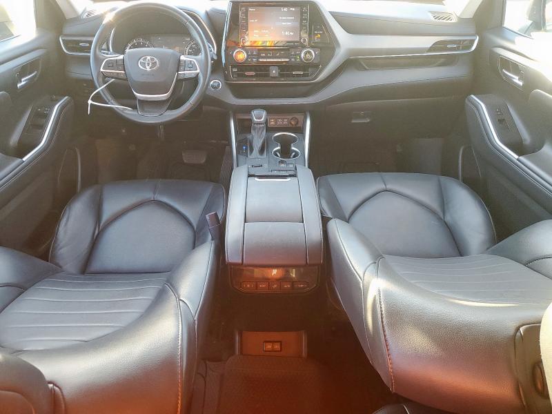 5TDGZRAH9NS106805 - 2022 TOYOTA HIGHLANDER XLE GRAY photo 8