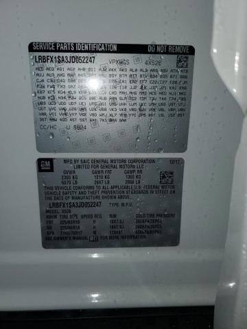 LRBFX1SA3JD052247 - 2018 BUICK ENVISION ESSENCE Սպիտակ լուսանկար 14