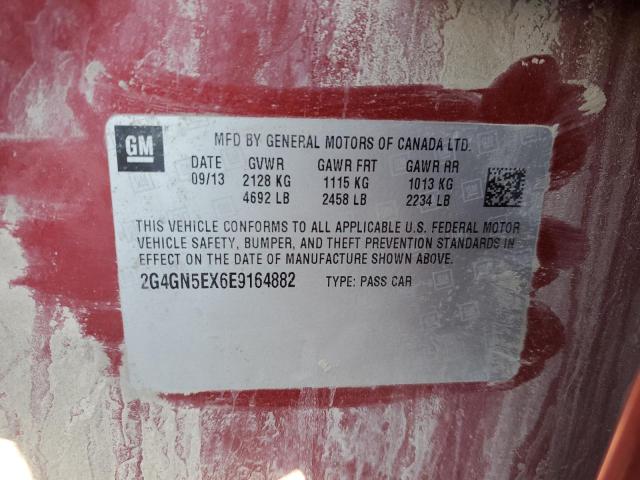 2G4GN5EX6E9164882 - 2014 BUICK REGAL PREMIUM 红色 照片 12