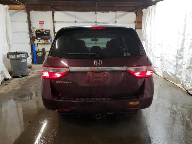 5FNRL5H64DB008839 - 2013 HONDA ODYSSEY EXL Burgund zdjęcie 6