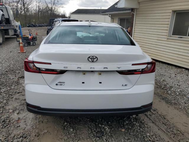 4T1DBADK3SU534646 - 2025 TOYOTA CAMRY XSE WHITE photo 6