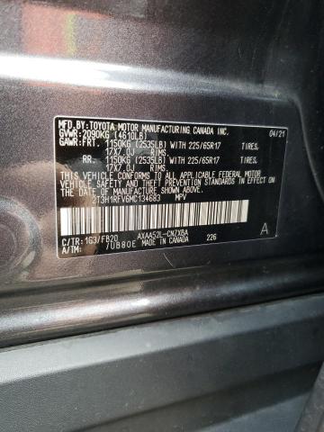 2T3H1RFV6MC134683 - 2021 TOYOTA RAV4 LE GRAY photo 14