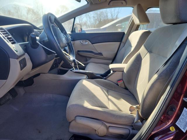 19XFB2F50CE043820 - 2012 HONDA CIVIC LX BURGUNDY photo 7