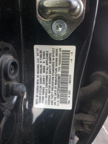 19XFC2E54HE025827 - 2017 HONDA CIVIC LX შავი ფოტო 12