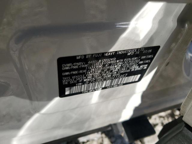 JF2SJADC3GH418467 - 2016 SUBARU FORESTER 2.5I PREMIUM Ақ фото 12