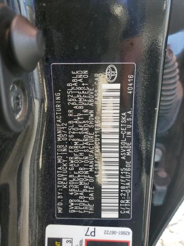 4T1BF1FK5CU116860 - 2012 TOYOTA CAMRY BASE BLACK photo 13