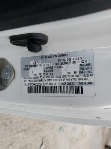 JM1NC2PF5C0226476 - 2012 MAZDA MX-5 MIATA WHITE photo 12