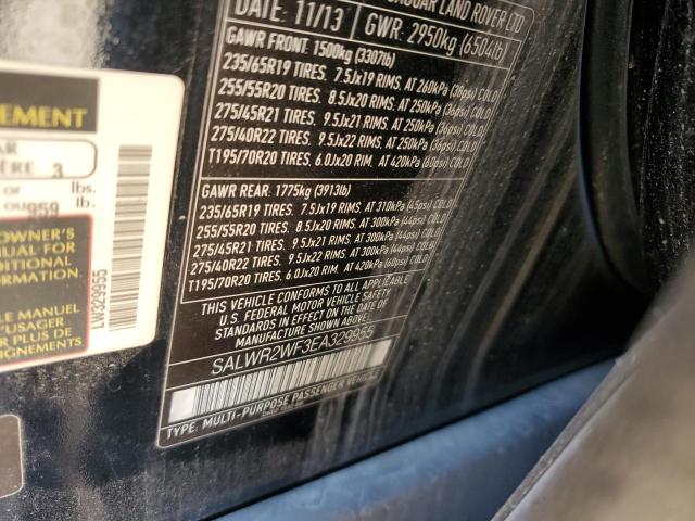 SALWR2WF3EA329955 - 2014 LAND ROVER RANGE ROVE HSE BLACK photo 13