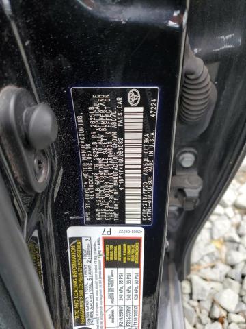 4T1BF1FK8GU263082 - 2016 TOYOTA CAMRY LE BLACK photo 12