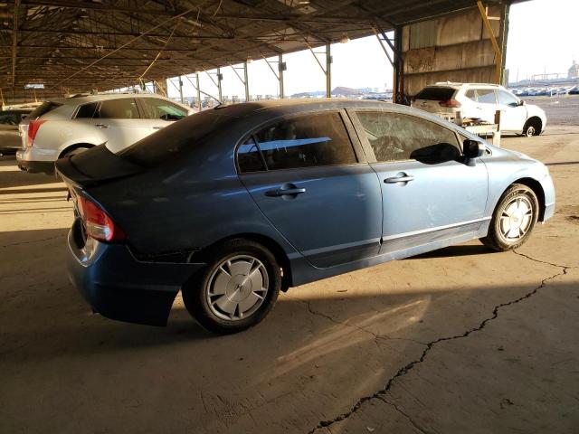 JHMFA36219S010229 - 2009 HONDA CIVIC HYBRID BLUE photo 3