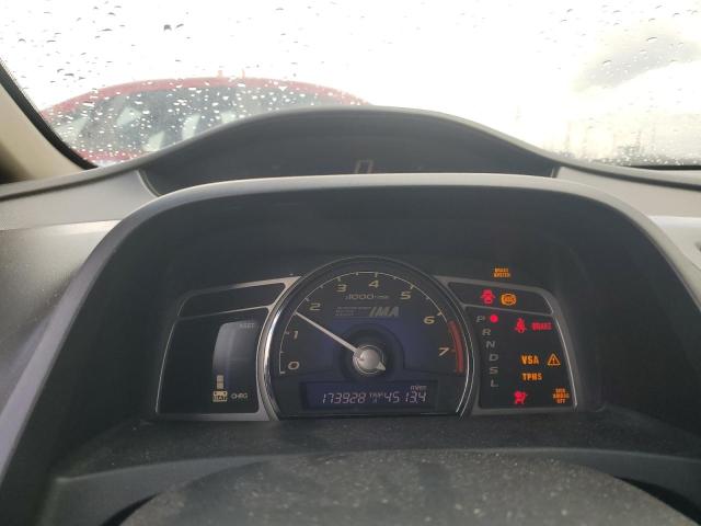 JHMFA36219S010229 - 2009 HONDA CIVIC HYBRID BLUE photo 9