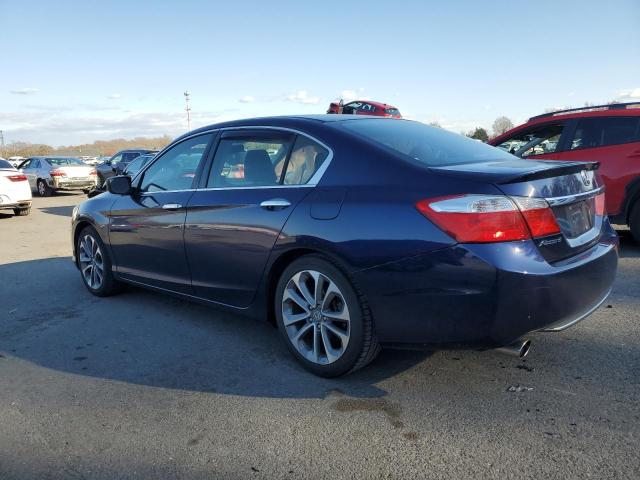 1HGCR2F56DA121182 - 2013 HONDA ACCORD SPORT BLUE photo 2