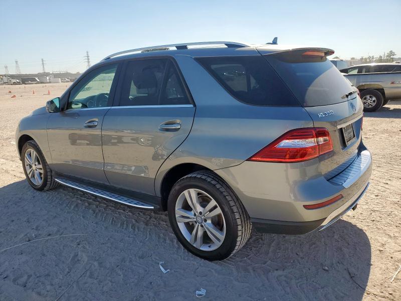4JGDA5HBXEA275406 - 2014 MERCEDES-BENZ ML 350 4MATIC GRAY photo 2