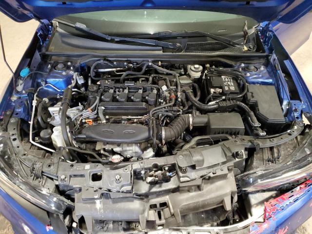 2HGFE1F76NH314939 - 2022 HONDA CIVIC EX BLUE photo 11