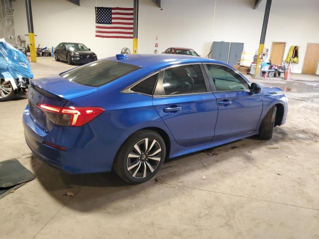2HGFE1F76NH314939 - 2022 HONDA CIVIC EX BLUE photo 3