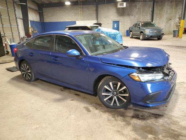 2HGFE1F76NH314939 - 2022 HONDA CIVIC EX BLUE photo 4