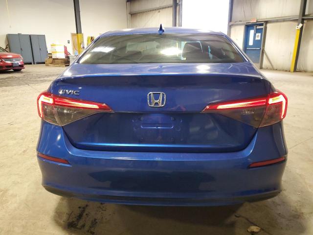 2HGFE1F76NH314939 - 2022 HONDA CIVIC EX BLUE photo 6