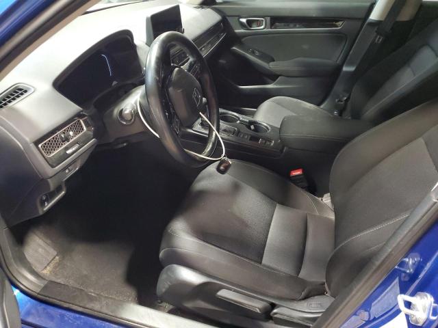 2HGFE1F76NH314939 - 2022 HONDA CIVIC EX BLUE photo 7