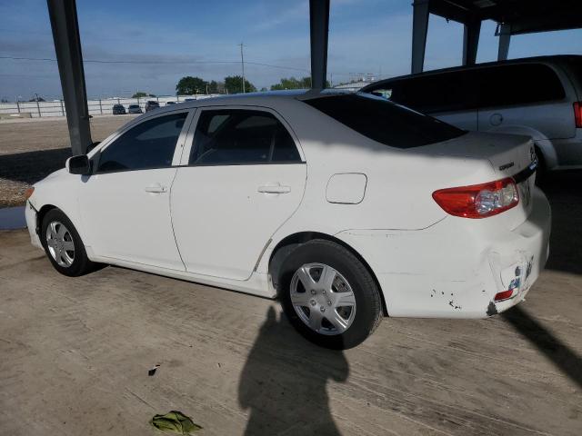 5YFBU4EE0DP081263 - 2013 TOYOTA COROLLA BASE أبيض صورة 2