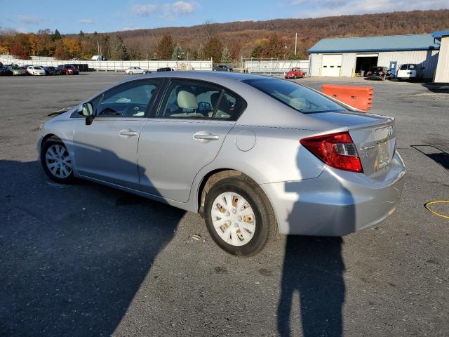 19XFB2F52CE383745 - 2012 HONDA CIVIC LX SILVER photo 2
