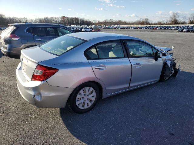 19XFB2F52CE383745 - 2012 HONDA CIVIC LX SILVER photo 3