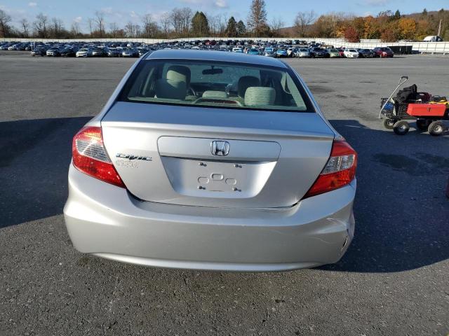 19XFB2F52CE383745 - 2012 HONDA CIVIC LX SILVER photo 6