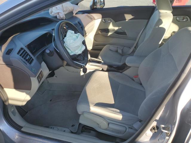19XFB2F52CE383745 - 2012 HONDA CIVIC LX SILVER photo 7