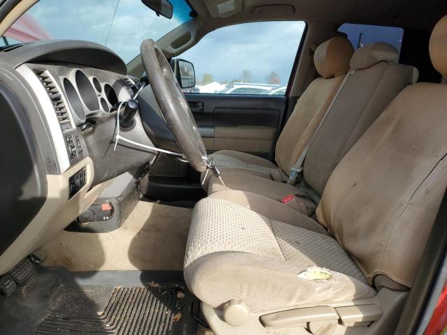 5TFUY5F15BX174258 - 2011 TOYOTA TUNDRA DOUBLE CAB SR5 RED photo 7