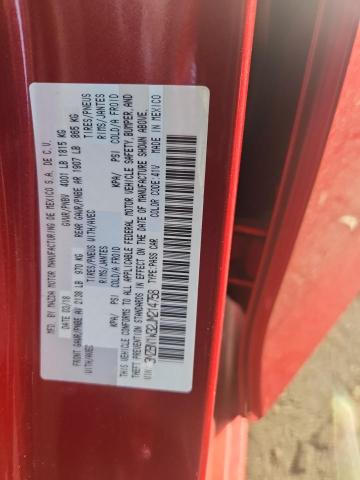 3MZBN1W32JM214758 - 2018 MAZDA 3 GRAND TOURING أحمر صورة 12