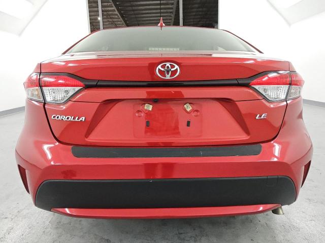 JTDEPMAE6MJ134420 - 2021 TOYOTA COROLLA LE BURGUNDY photo 6