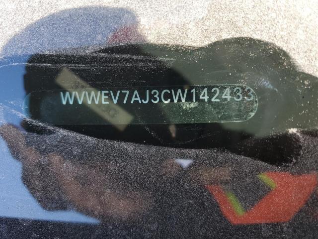 WVWEV7AJ3CW142433 - 2012 VOLKSWAGEN GTI CHARCOAL photo 12