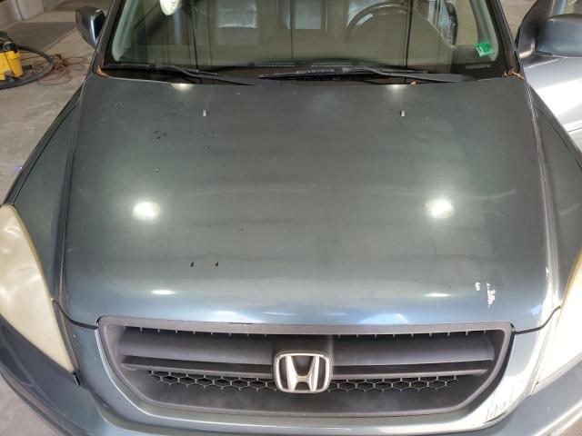 5FNYF18535B068227 - 2005 HONDA PILOT EXL TEAL photo 12