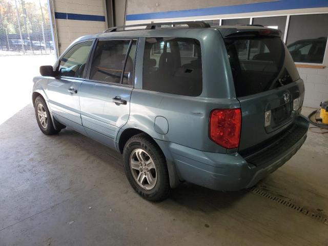 5FNYF18535B068227 - 2005 HONDA PILOT EXL TEAL photo 2