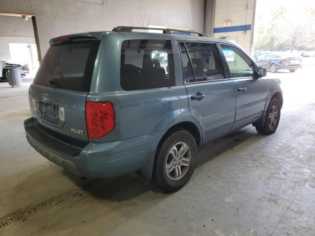 5FNYF18535B068227 - 2005 HONDA PILOT EXL TEAL photo 3